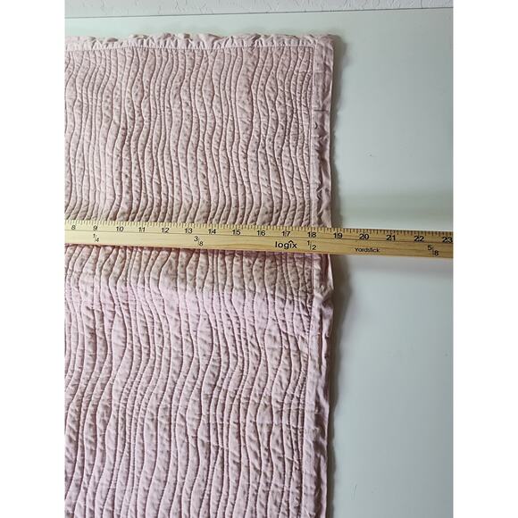 STYLE & CO Light Pink Quilted Textured STANDARD Pillow Shams Set of 2 - Picture 7 of 9